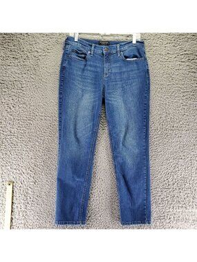 Banana Republic Jeans Womens 28/6 Blue Girlfriend Jeans Stretch Denim *Read*
